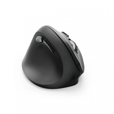 EMW-500L Verticale, ergonomische draadloze muis voor linkshandigen 6 knoppen zwart  Hama