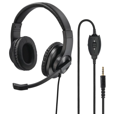 PC-Office-headset HS-P350, stereo, zwart                 Hama