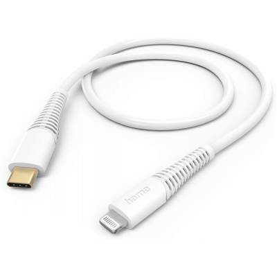Charging Cable USB-C - Lightning 1.5 M White  Hama
