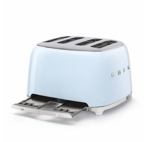 Grille-pain 4 tranches 4 fentes Bleu pastel  Smeg