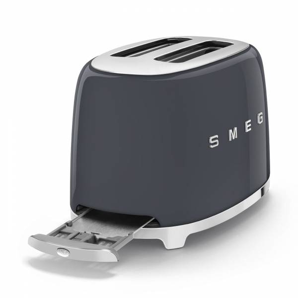 Broodrooster 2 sleuven 2 sneden Leigrijs Smeg Broodrooster 2 sleuven 2 sneden Leigrijs Smeg