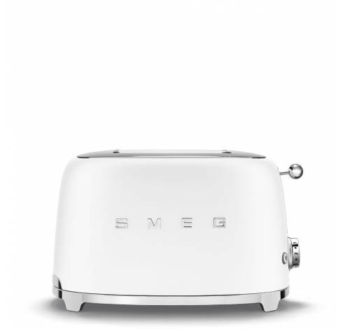 Grille-pain 2 tranches 2 fentes Blanc mat  Smeg