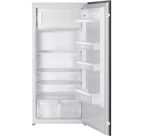 Inbouw Enkeldeurs koelkast met vriesvak 173L+14L  Smeg