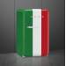 Jaren '50 Koelkast Home Bar 130L hoogte 96cm scharnieren rechts italiaanse vlag 