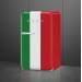 Jaren '50 Koelkast Home Bar 130L hoogte 96cm scharnieren rechts italiaanse vlag Smeg