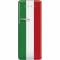 Jaren '50 Koelkast/vriesvak 244L+26L D scharnieren rechts Italiaanse vlag  