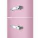 Jaren '50 Koelkast/diepvriezer 234L+97L scharnieren links roze Smeg