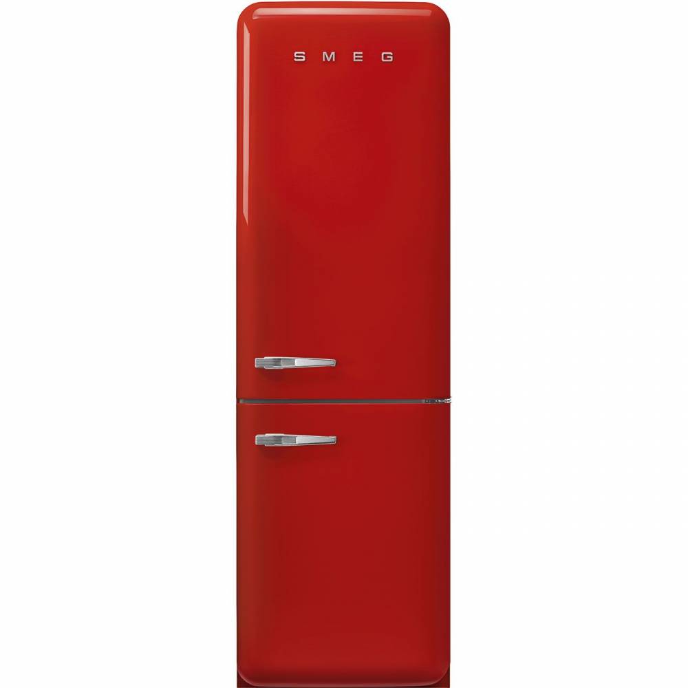 Smeg Koelkast vrijstaand Jaren '50 Koelkast/diepvriezer 234L+97L scharnieren rechts rood