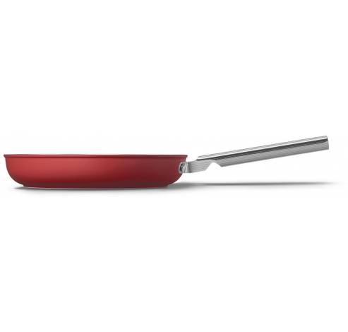 Braadpan 28 cm rood  Smeg