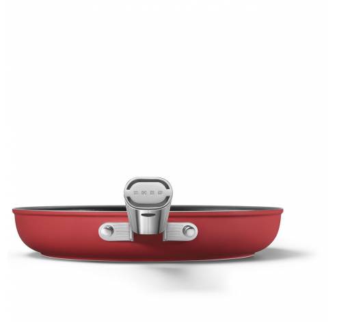 Braadpan 28 cm rood  Smeg