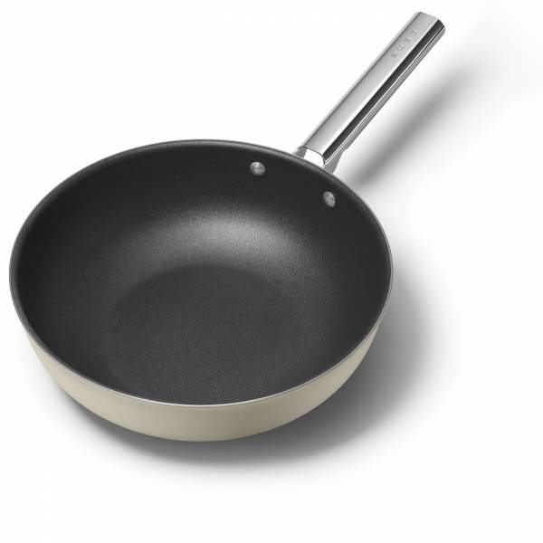 Smeg Wok 30 cm Crème