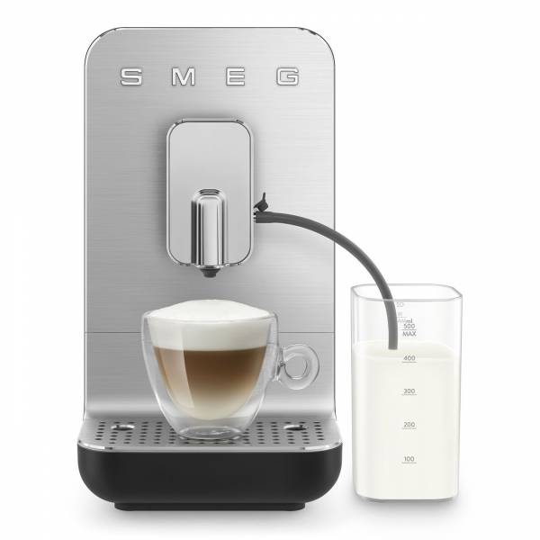 BCC13 Bean to cup Volautomatische koffiemachine automatisch melksysteem mat zwart met inox Smeg