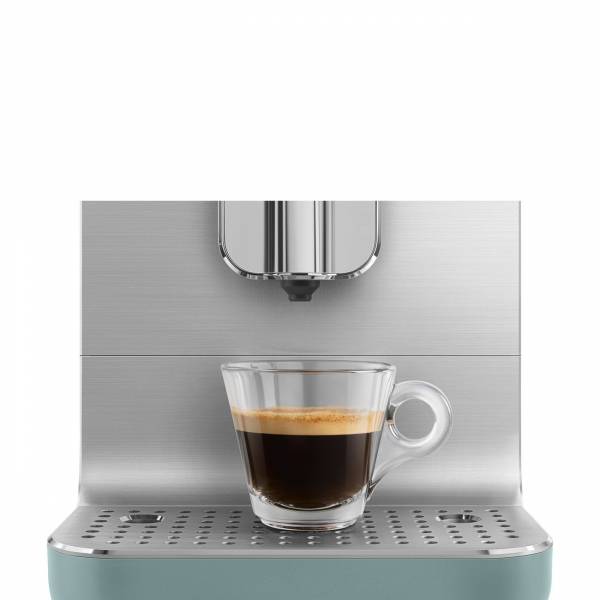 BCC13 Bean to cup Volautomatische koffiemachine automatisch melksysteem mat emerald green met inox 