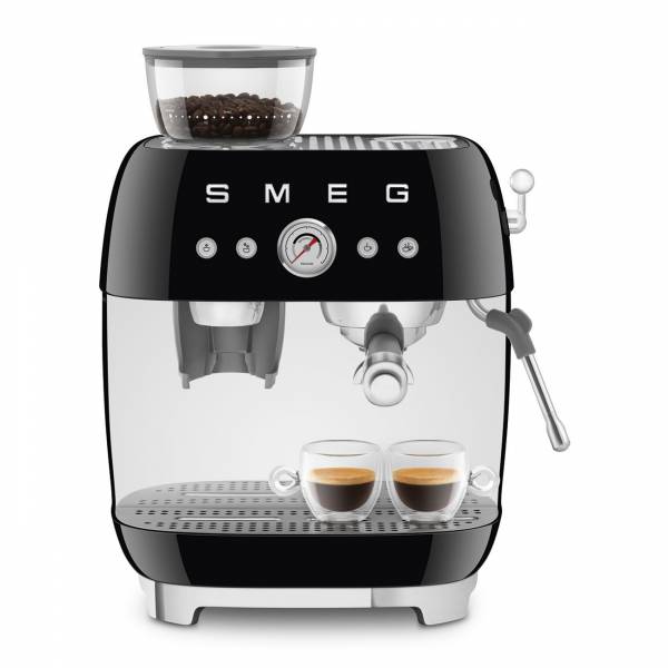 Espresso koffiemachine met geïntegreerde molen - zwart Smeg
