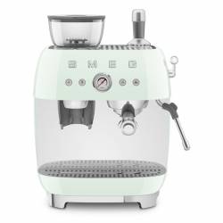 Machine à café expresso avec broyeur intégré - vert pastel 