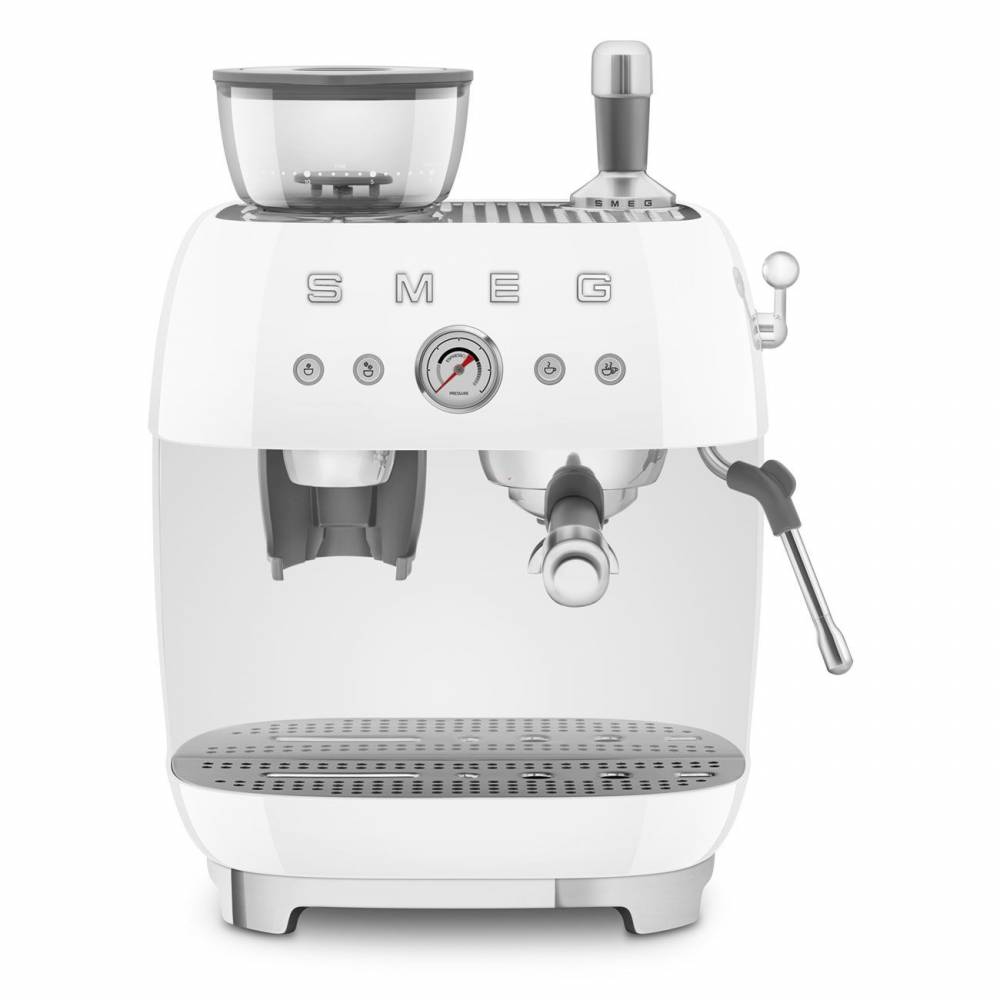 ontwikkeling Magazijn excelleren Espresso koffiemachine met geïntegreerde molen - wit