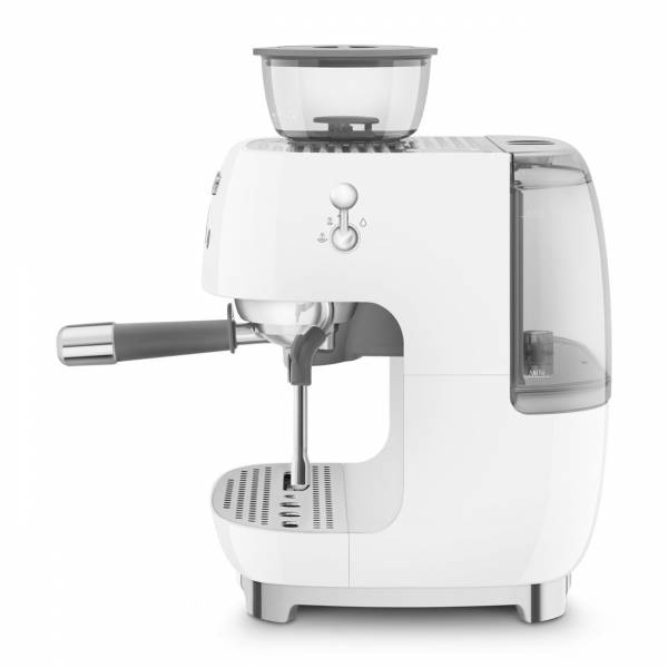 Espresso koffiemachine met geïntegreerde molen - wit Smeg