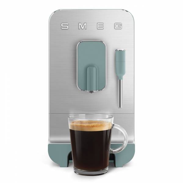 Bean to cup - Machine à café automatique - fonction vapeur -  vert emeraude avec inox 