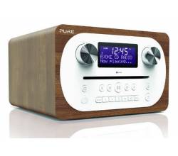 Evoke C-D4 Compact CD-player DAB+ radio Walnut Pure