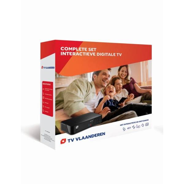 Complete schotelset met interactieve satelliet hd-ontvanger MZ-101 TV VLAANDEREN Complete schotelset met interactieve satelliet hd-ontvanger MZ-101 TV VLAANDEREN