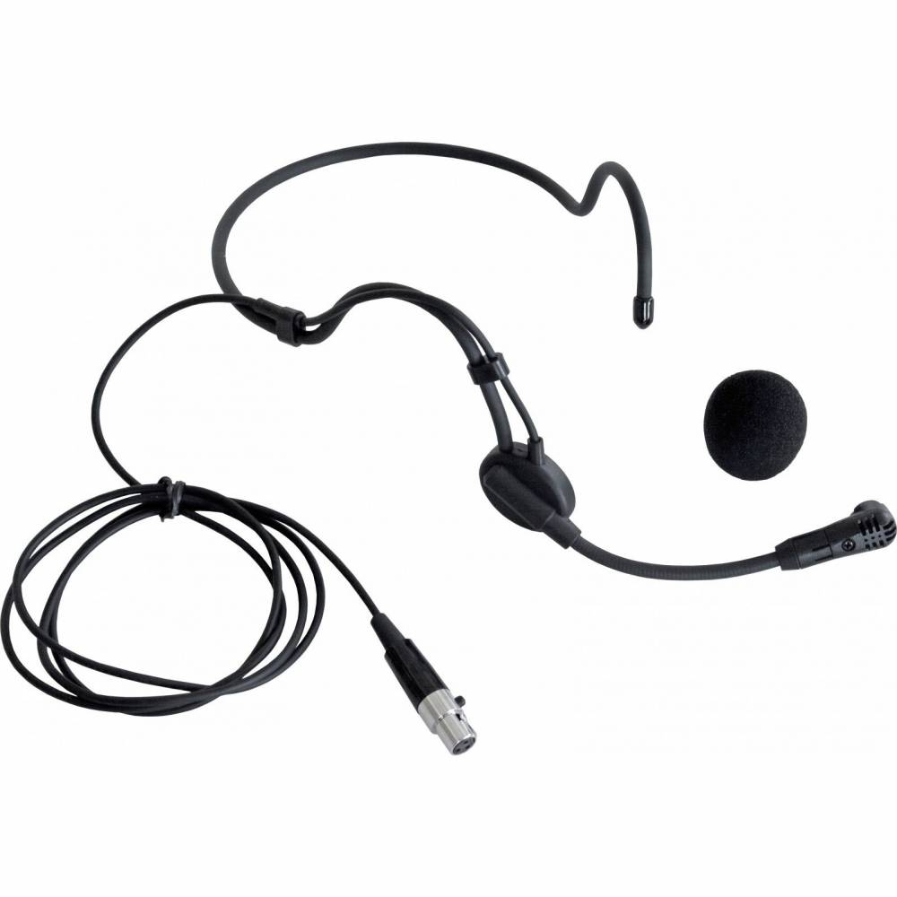 JB Systems Koptelefoons & Oordopjes WHS-20 Microfoon Headset voor Beltpack, Mini XLR
