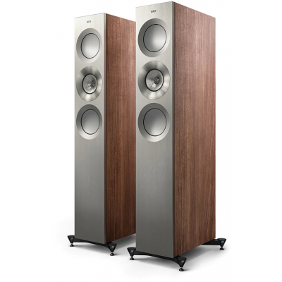 REFERENCE 3 Meta Floorstanding Speaker SATIN WALNUT/SILVER (per paar) KEF