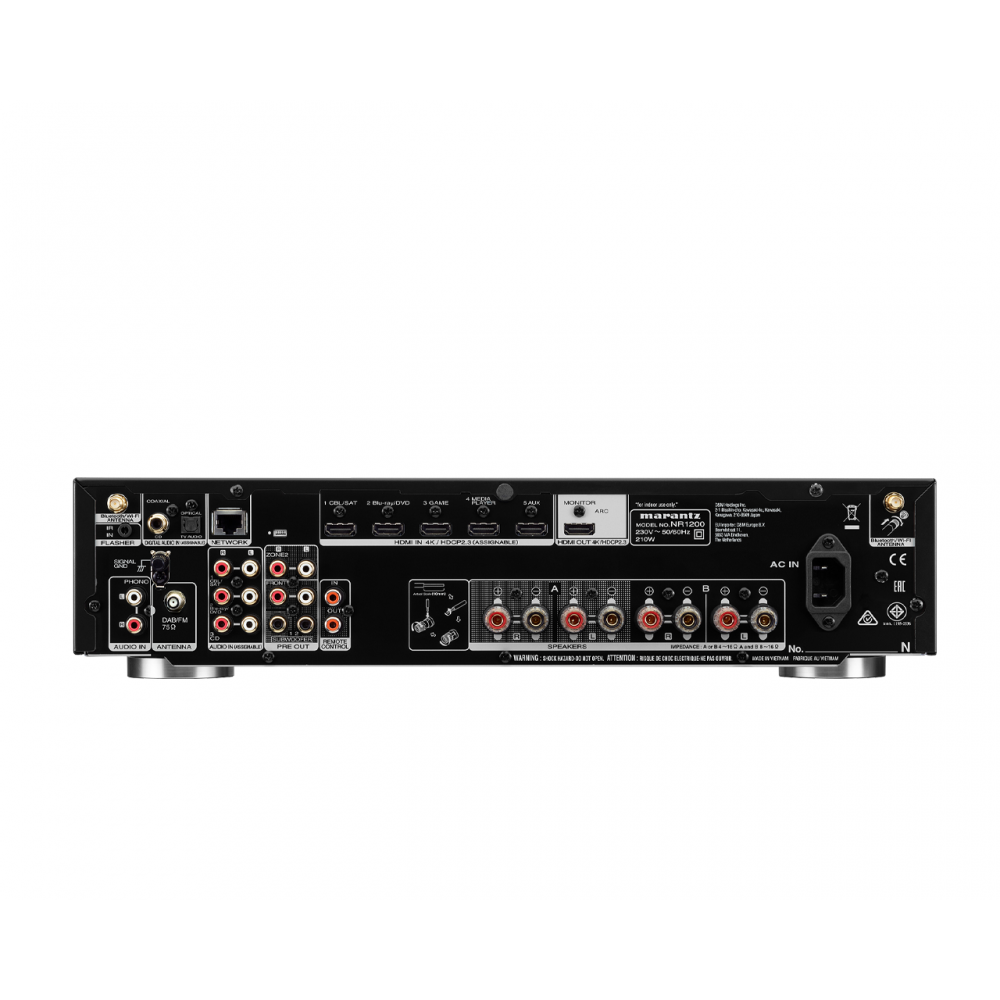 Marantz Receiver NR1200 Slanke 2-kanaals Stereo-receiver Zwart