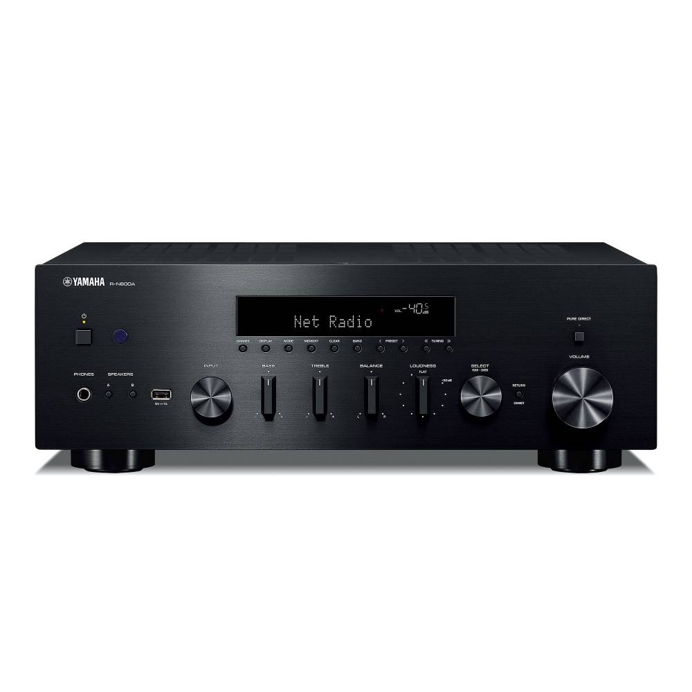 Yamaha Receiver RN600A Receiver zwart 2x105W(RMS) DAB MusicCast