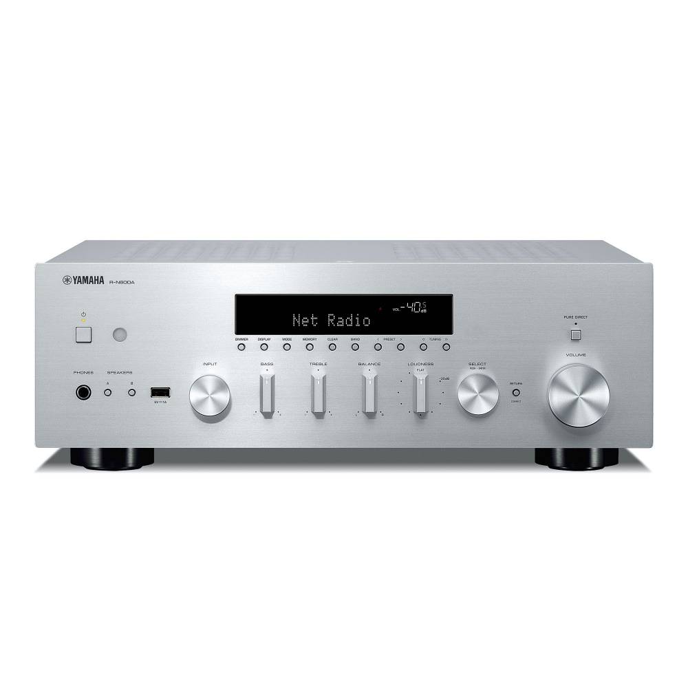 Yamaha Receiver RN600A Receiver zilver 2x105W(RMS) DAB MusicCast