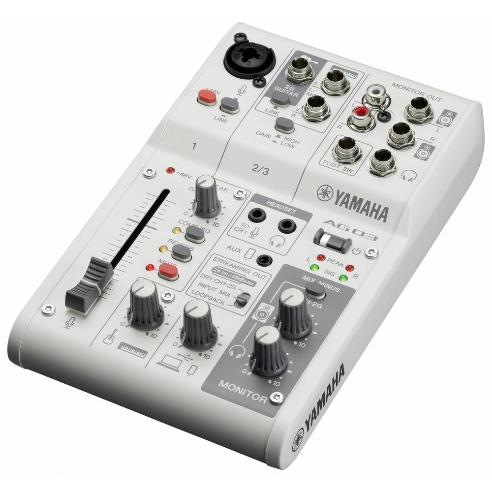 Yamaha Audiostreamer AG-06MK2 Livestreamingmixer  White
