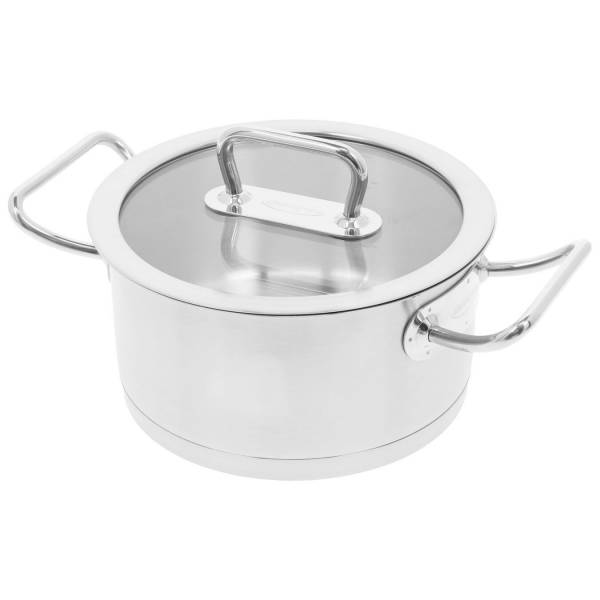 Diverto 3 Kookpot 20 cm met glasdeksel Demeyere Diverto 3 Kookpot 20 cm met glasdeksel Demeyere