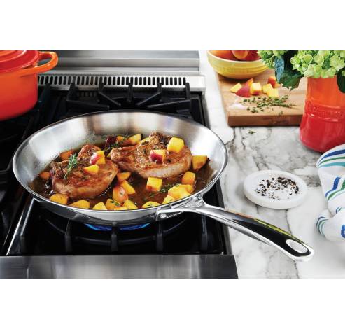 Sauteuse en Inox Signature 30cm  Le Creuset