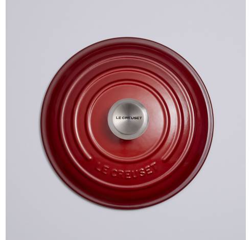 Cocotte ronde en fonte 30cm 8,1L rouge cerise  Le Creuset