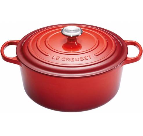 Gietijzeren Ronde cocotte 34cm 12L kersenrood  Le Creuset