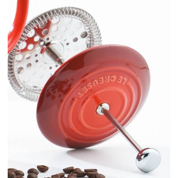  Koffiepot met Pers in Aardewerk 1l Kersenrood 