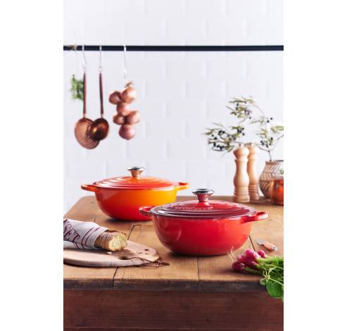 Gietijzeren Marmite 32cm Oranjerood  Le Creuset