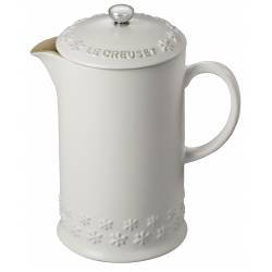 Le Creuset Koffiekan met pers 750ml Fleur Katoen 