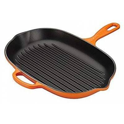 La Fonte grillpan ovaal 32cm Oranjerood  