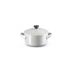 Le Creuset Mini Stoofpan in Aardewerk 10cm 0,25l Metallic Mist Grey  