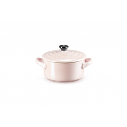 Le Creuset Mini Stoofpan in Aardewerk 10cm 0,25l Metallic Chiffon Pink  