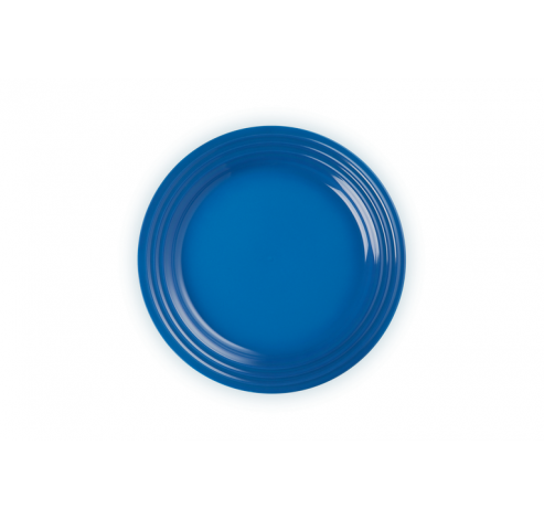 Ontbijtbord in Aardewerk 22cm Marseilleblauw  Le Creuset