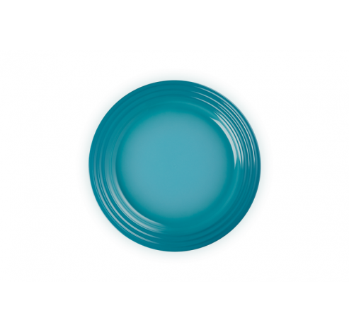 Ontbijtbord in Aardewerk 22cm Caribbean Blue  Le Creuset