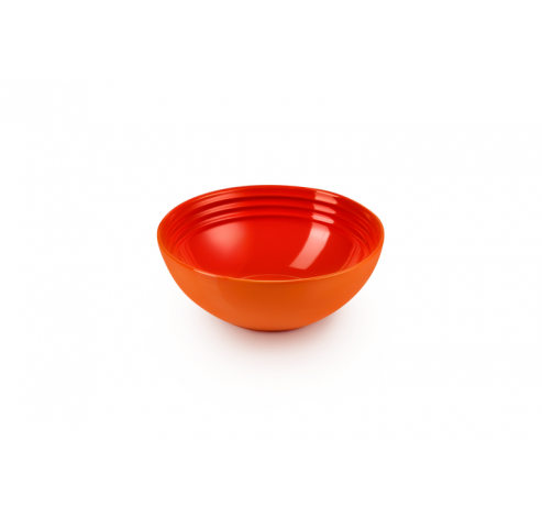 Ontbijtkom in Aardewerk 16cm 0,65L Oranjerood   Le Creuset