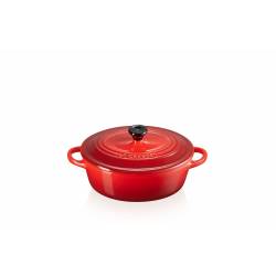 Le Creuset Ovale mini braad- stoofpan 12 cm Kersenrood 