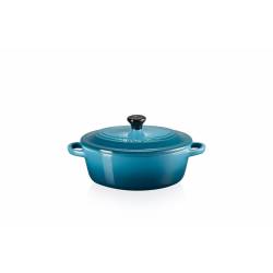 Le Creuset Ovale mini braad- stoofpan 12 cm deep teal 