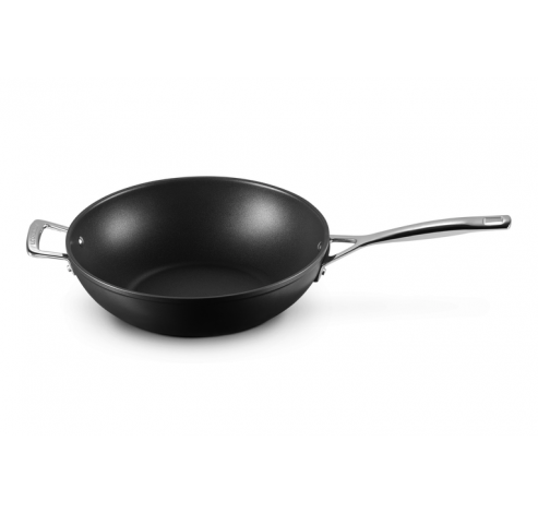 Poêle Wok Anti-Adhérente Les Forgées avec Poignée d'Assistance 30cm 4,7l  Le Creuset