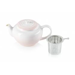 Le Creuset Theepot met RVS filter 1L Shell Pink 