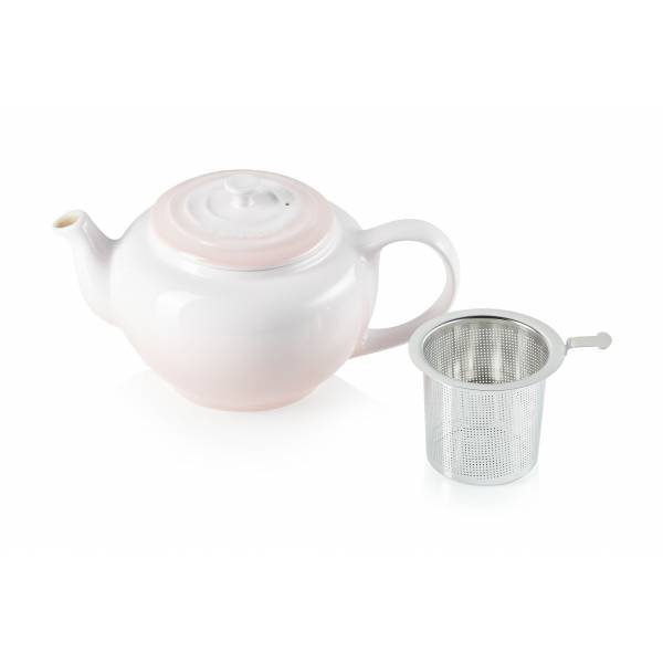 Theepot met RVS filter 1L Shell Pink 