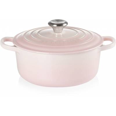 Gietijzeren Ronde cocotte 24cm 4,2L Shell Pink  Le Creuset