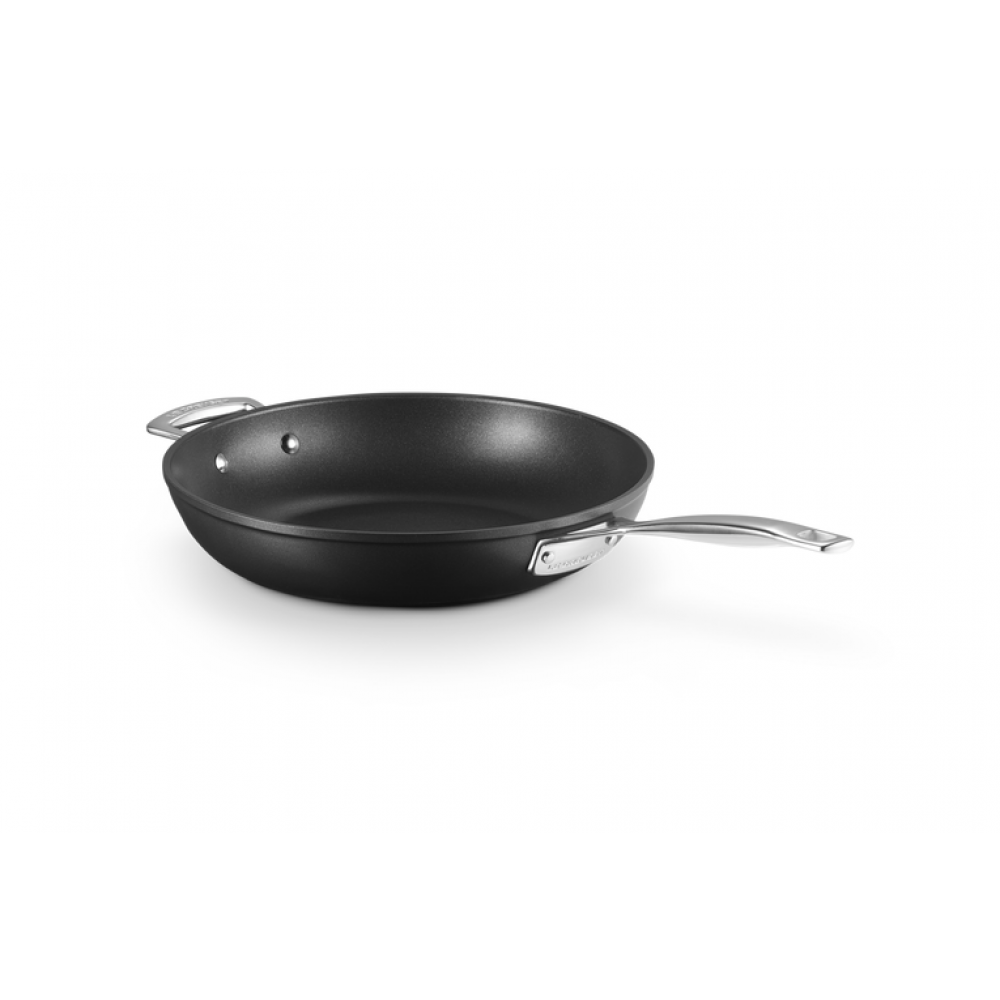 Le Creuset Sauteerpannen Sauteerpan met 4x Sterkere Anti-Aanbaklaag en Extra Handvat 30cm 3,72l Zwart